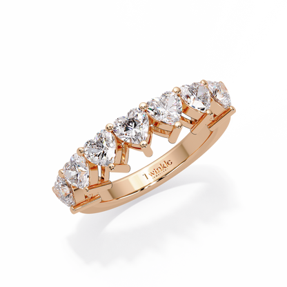 2.1 CT Heart Cut Lab Diamond Ring