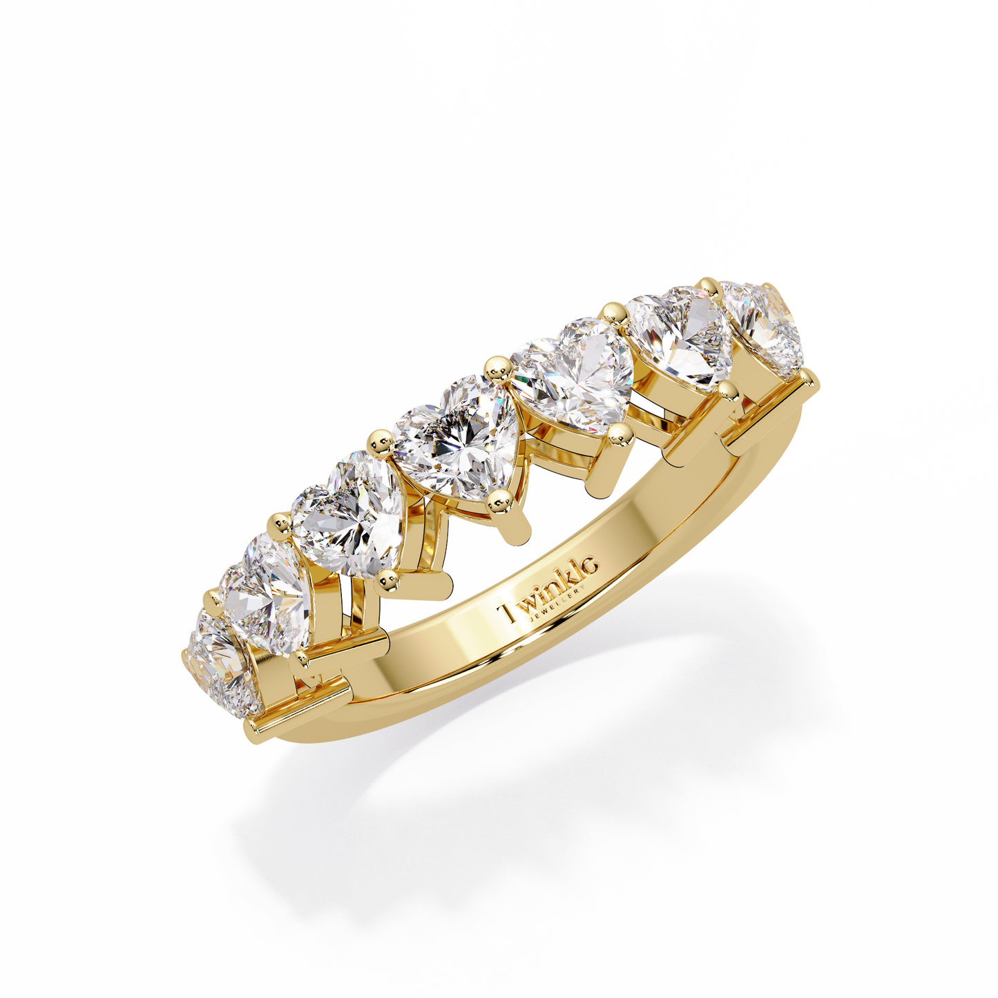 2.1 CT Heart Cut Lab Diamond Ring