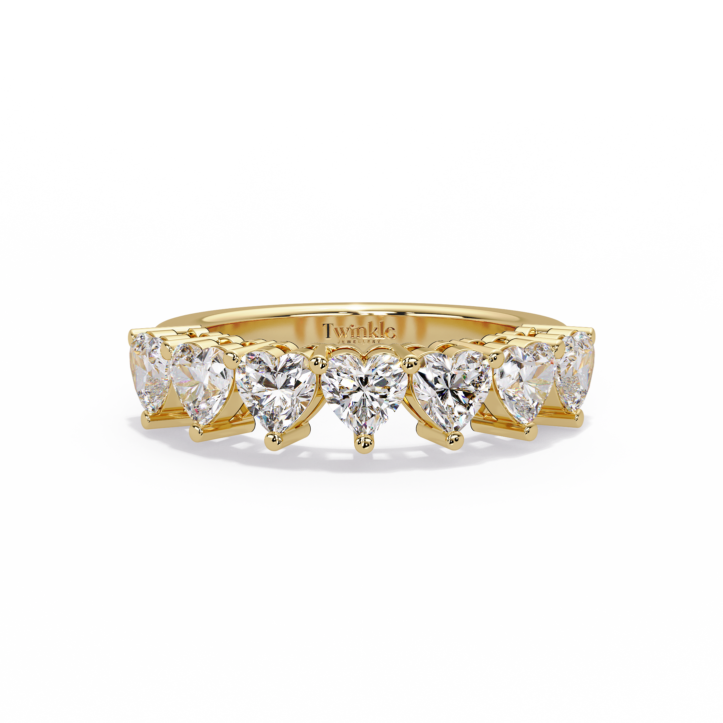 2.1 CT Heart Cut Lab Diamond Ring
