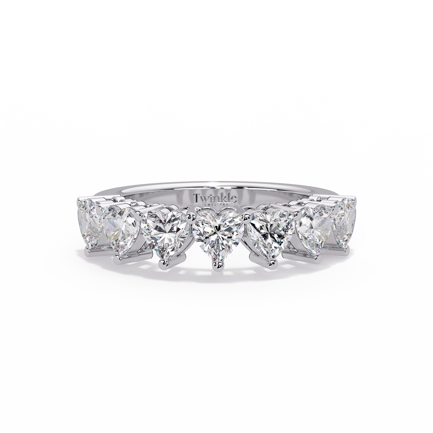 2.1 CT Heart Cut Lab Diamond Ring