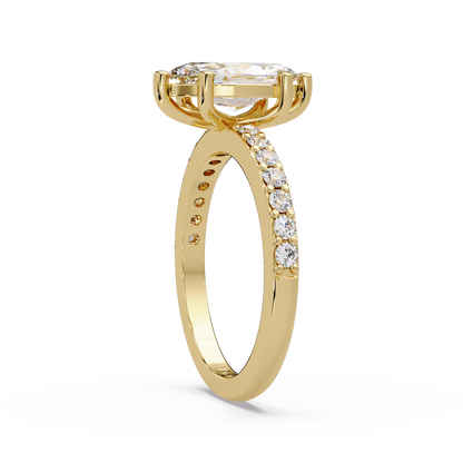 1.48 CT Marquise Shape Lab Diamond Ring