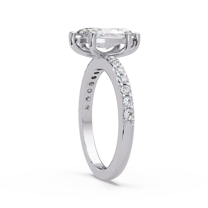 1.48 CT Marquise Shape Lab Diamond Ring