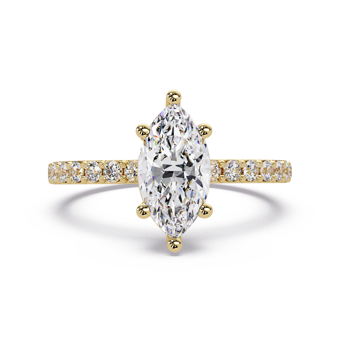1.48 CT Marquise Shape Lab Diamond Ring