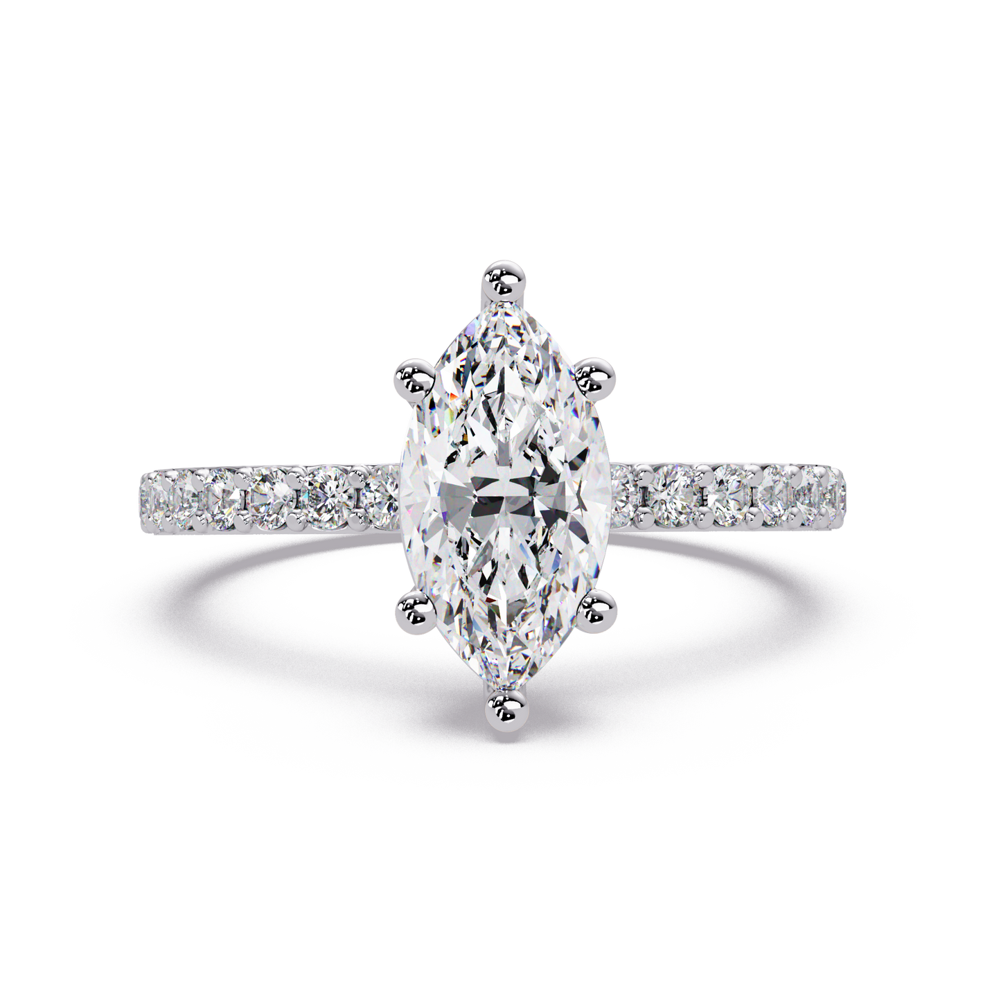 1.48 CT Marquise Shape Lab Diamond Ring