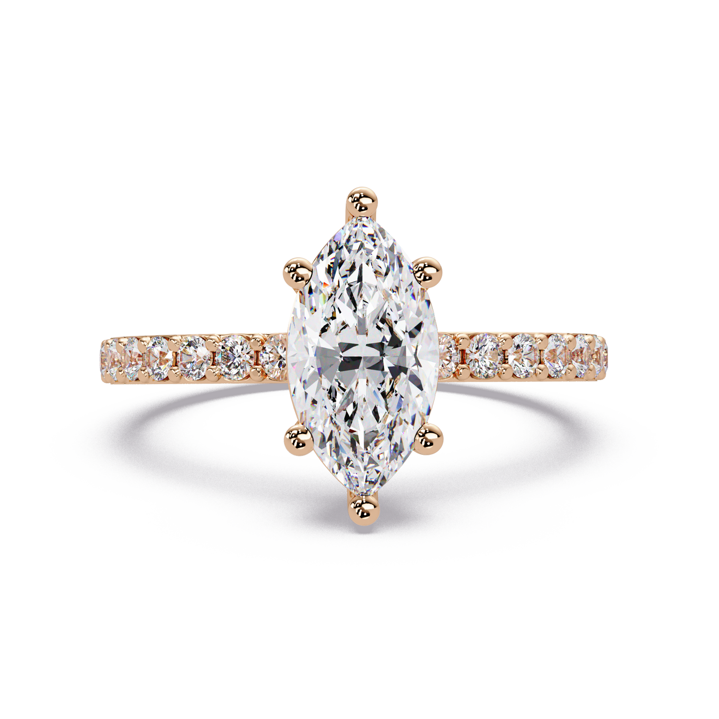 1.48 CT Marquise Shape Lab Diamond Ring