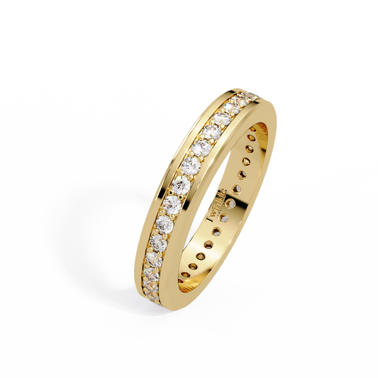 0.68 CT Classic Round Cut Lab Diamond Ring
