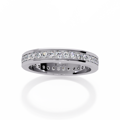 0.68 CT Classic Round Cut Lab Diamond Ring