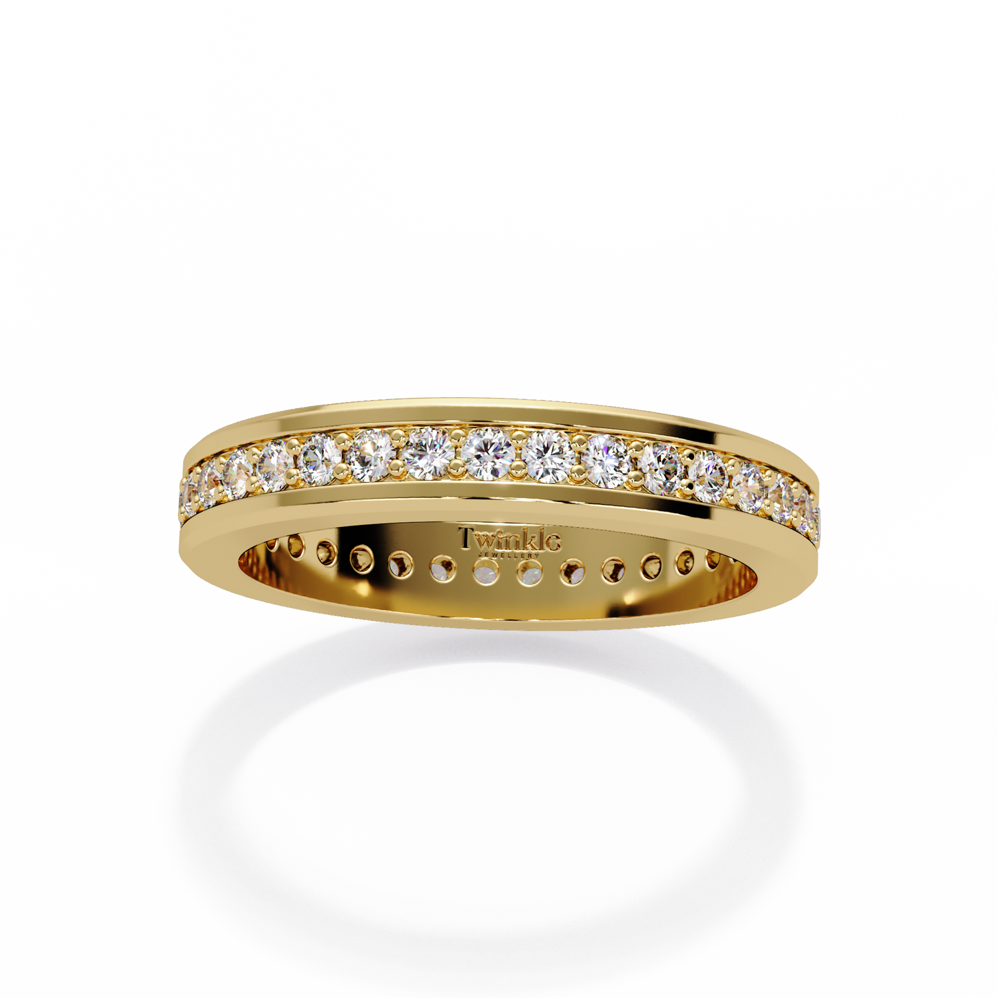 0.68 CT Classic Round Cut Lab Diamond Ring