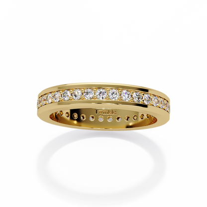 0.68 CT Classic Round Cut Lab Diamond Ring