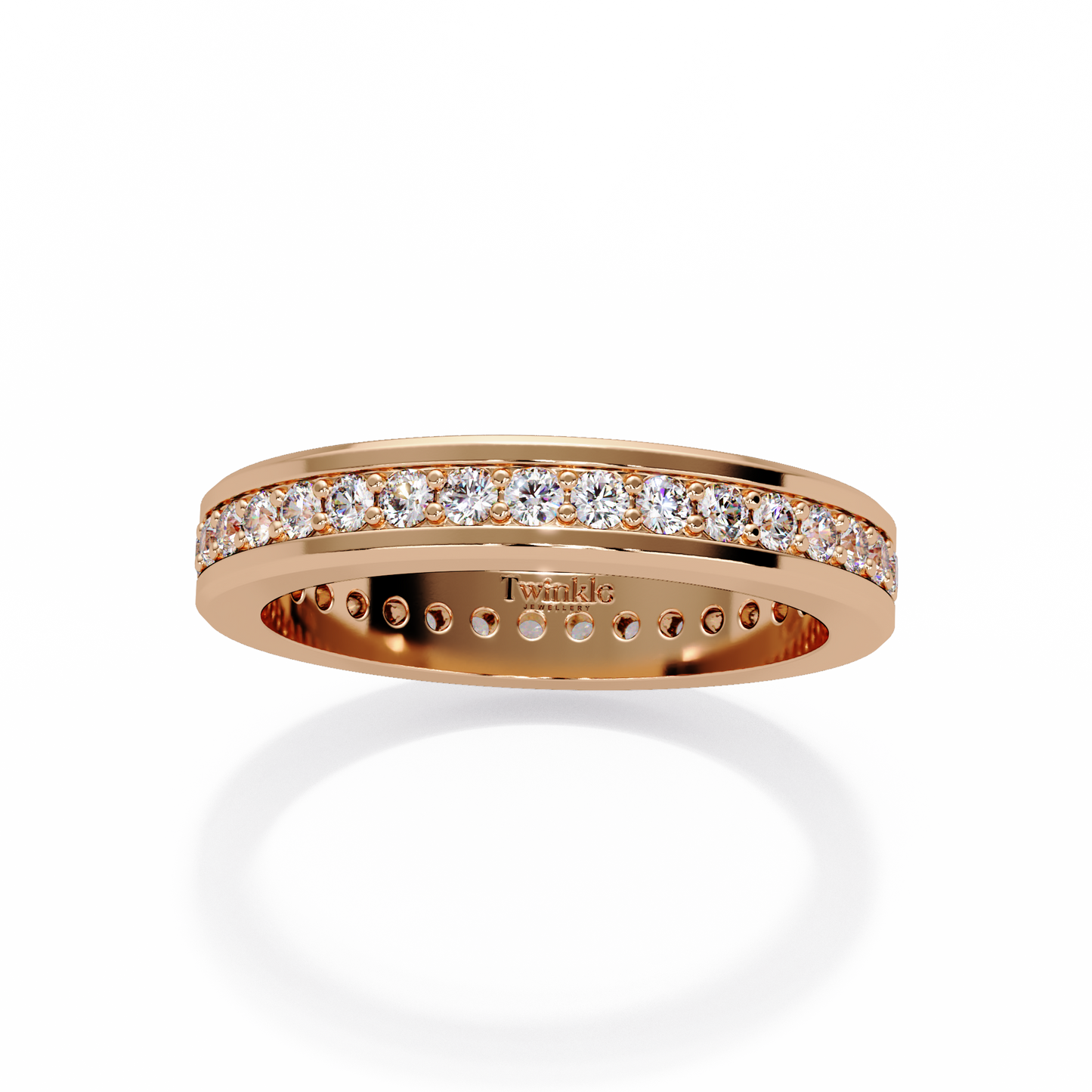 0.68 CT Classic Round Cut Lab Diamond Ring
