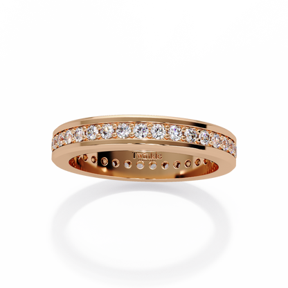 0.68 CT Classic Round Cut Lab Diamond Ring