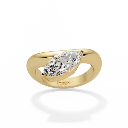 2 CT Marquise Pinky Ring
