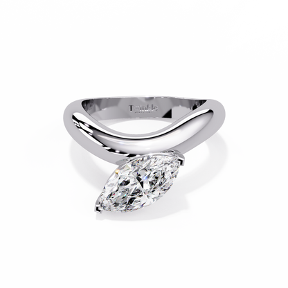 2 CT Marquise Pinky Ring