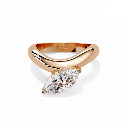 2 CT Marquise Pinky Ring