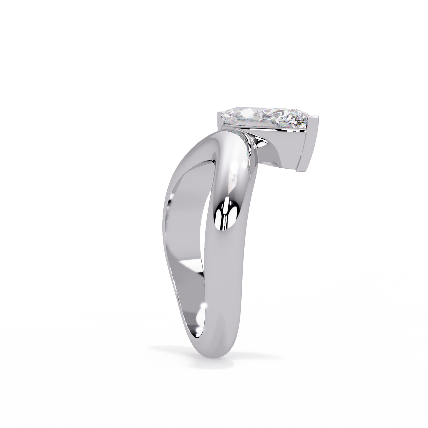 2 CT Marquise Pinky Ring