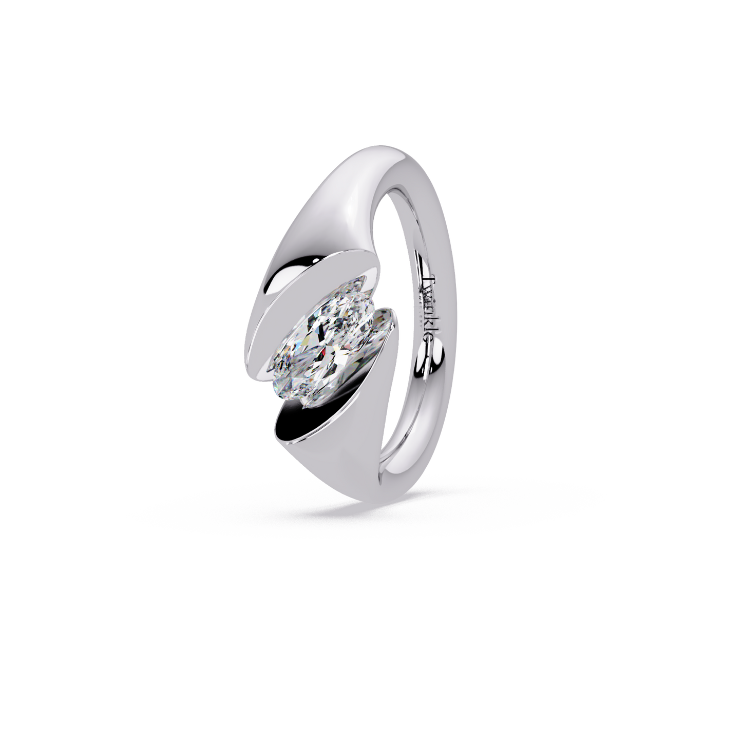 Oval 1 CT Solitaire Lab-Grown Diamond Ring