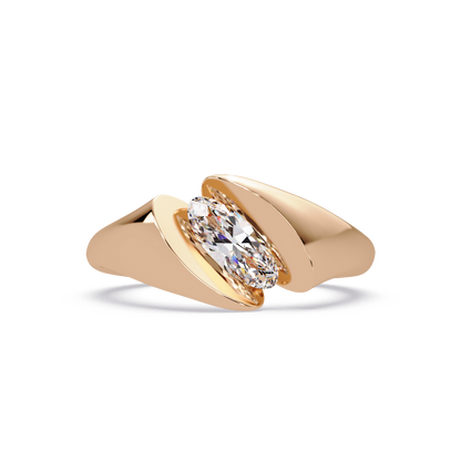 Oval 1 CT Solitaire Lab-Grown Diamond Ring