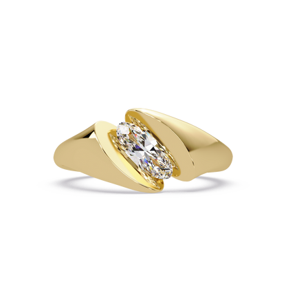 Oval 1 CT Solitaire Lab-Grown Diamond Ring