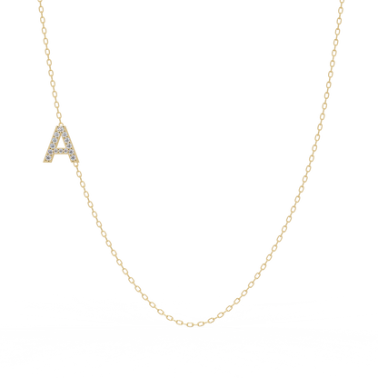 Diamond Initial Necklace