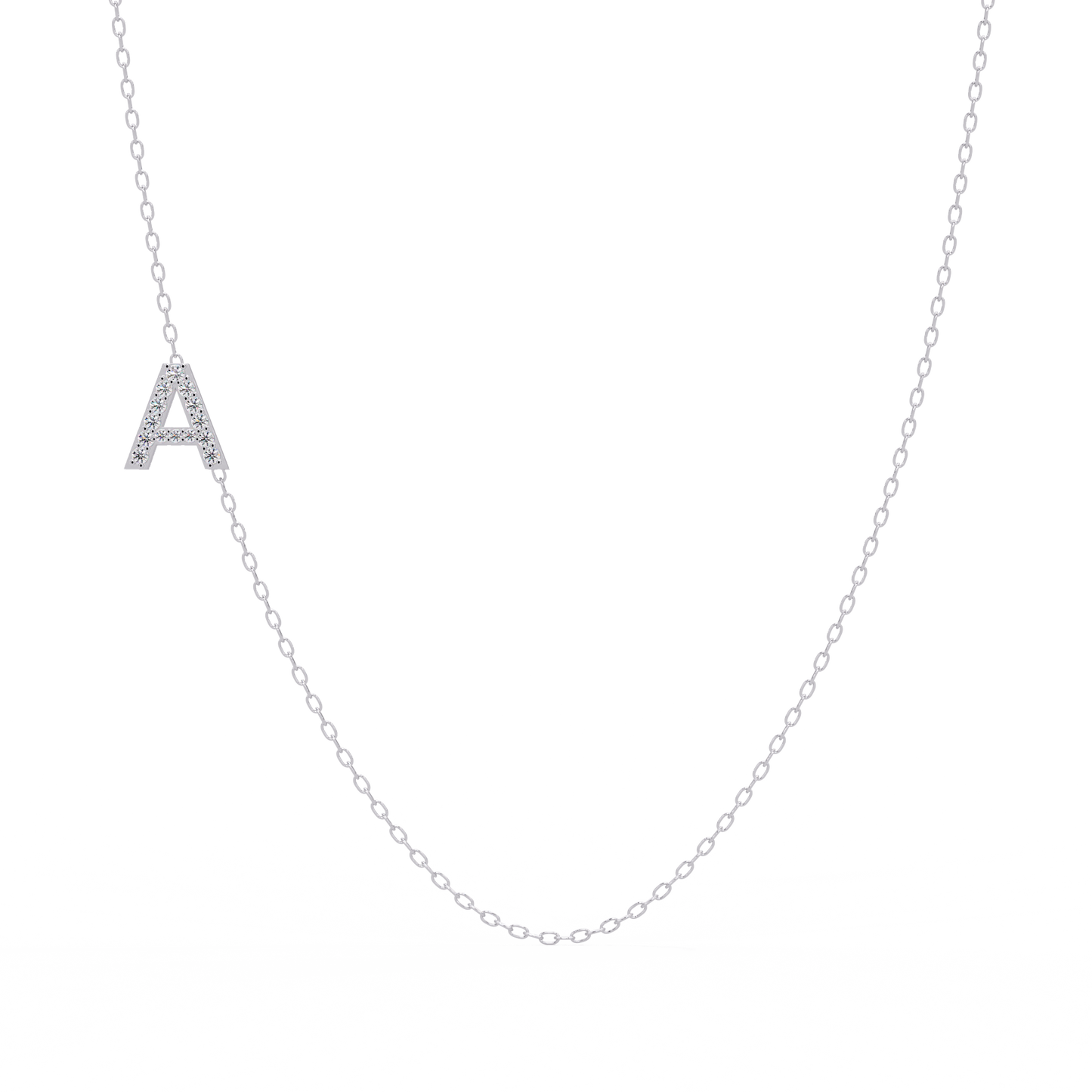 Diamond Initial Necklace