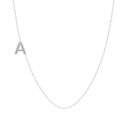 Diamond Initial Necklace