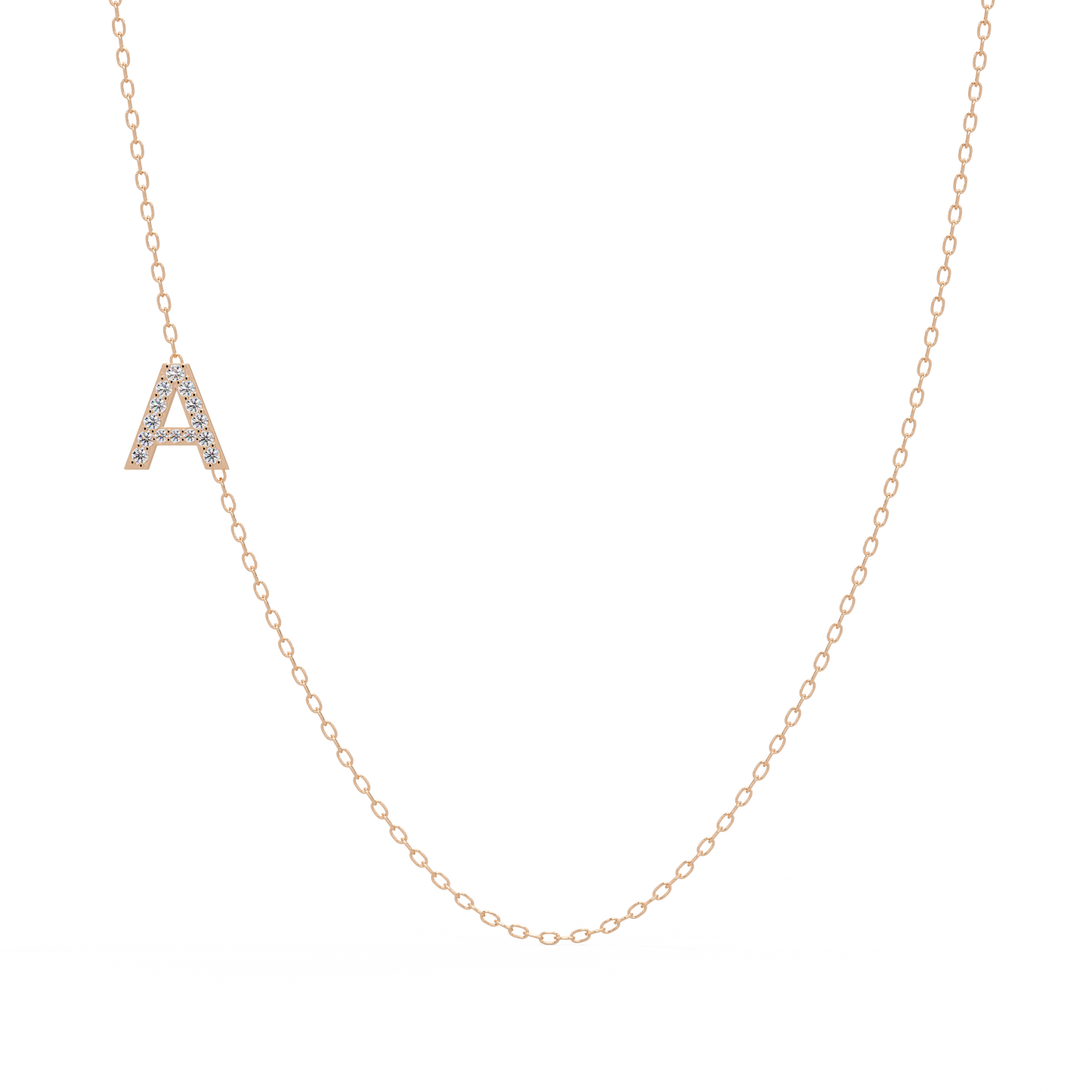 Diamond Initial Necklace