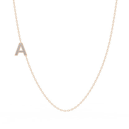 Diamond Initial Necklace