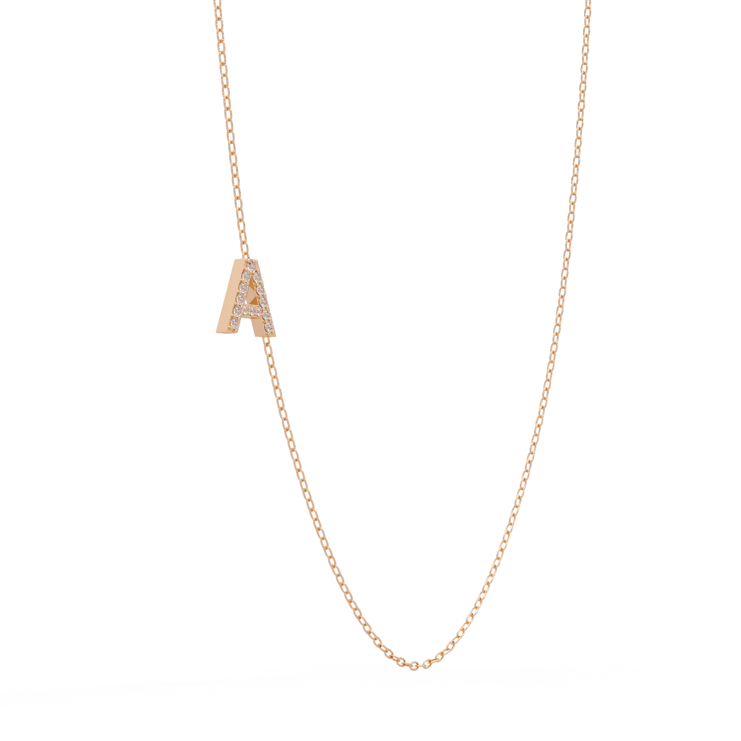 Diamond Initial Necklace