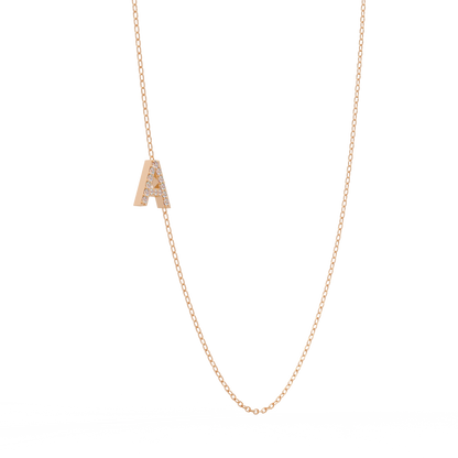 Diamond Initial Necklace