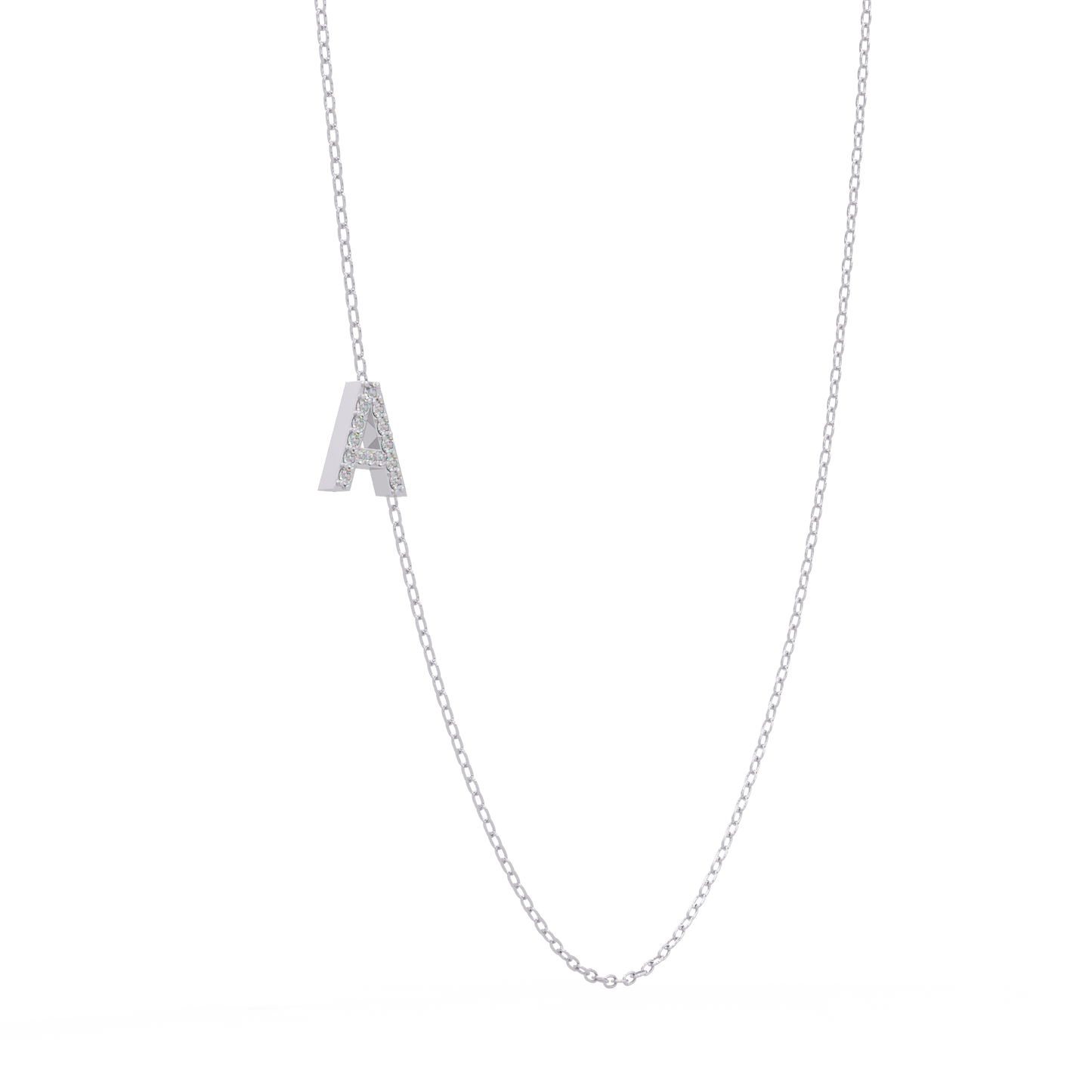 Diamond Initial Necklace