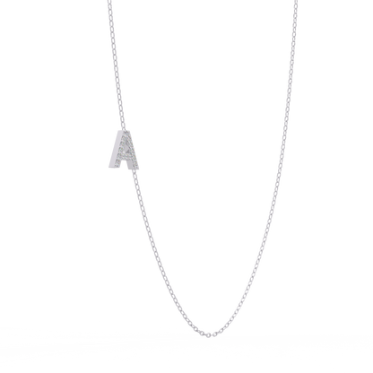 Diamond Initial Necklace