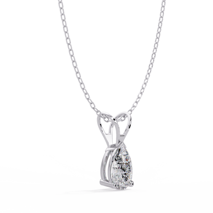 1 CT Pear Shape Lab Diamond Pendant