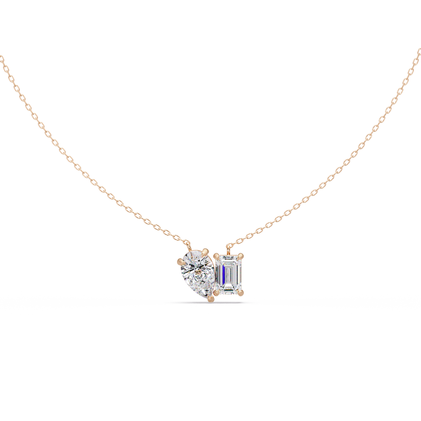 Pear And Emerald Lab Diamond Toi Moi Pendant