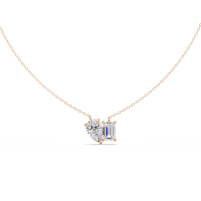 Pear And Emerald Lab Diamond Toi Moi Pendant
