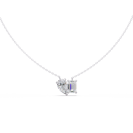 Pear And Emerald Lab Diamond Toi Moi Pendant