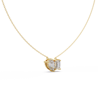 Pear And Emerald Lab Diamond Toi Moi Pendant