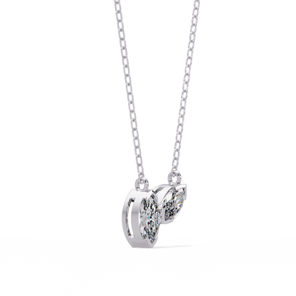 Marquise Toi et Moi Necklace