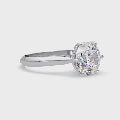 3 CT Solitaire Lab Grown Diamond Ring