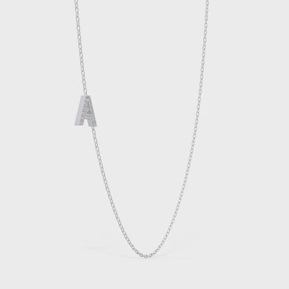 Diamond Initial Necklace