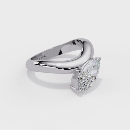 2 CT Marquise Pinky Ring