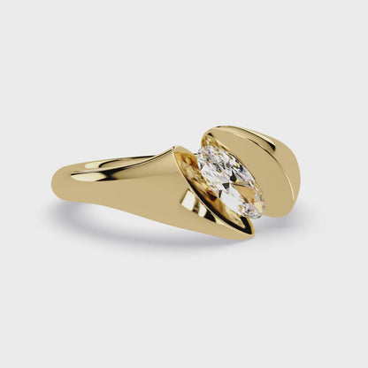 Oval 1 CT Solitaire Lab-Grown Diamond Ring