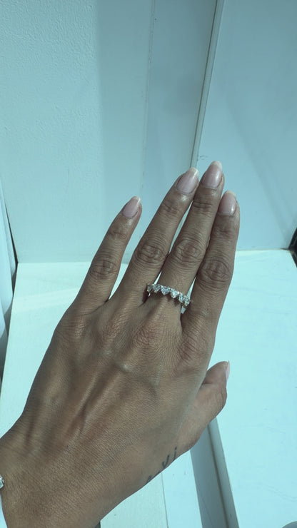 2.1 CT Heart Cut Lab Diamond Ring