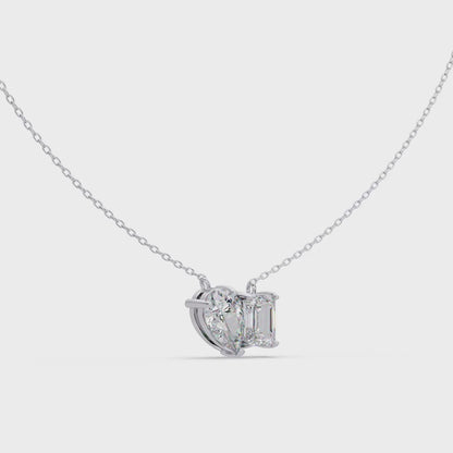 Pear And Emerald Lab Diamond Toi Moi Pendant